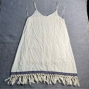 Beach By Exist Boho Coverup Cream White